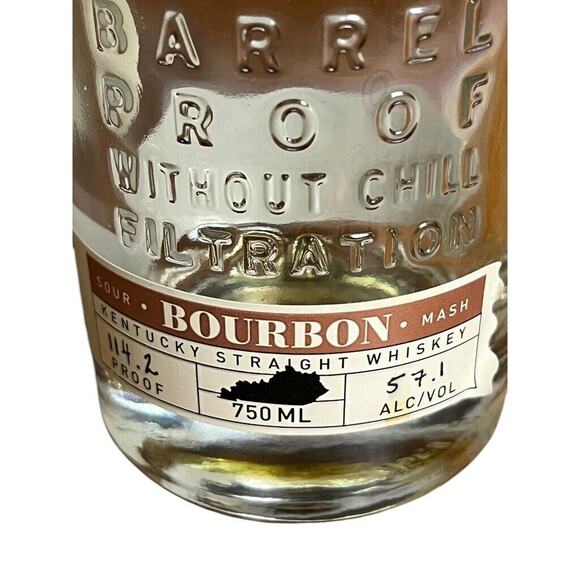 New Riff Single Barrell Empty Bottle Bourbon Whiskey 750ML Collector Man Cave - Picture 6 of 11
